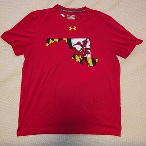 Maryland Terrapins Under Armour T-Shirt - Size Medium
